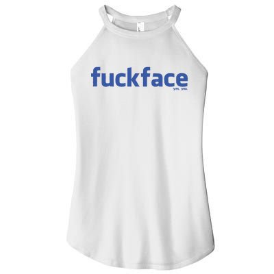 Fuckface Yes You Women's Perfect Tri Rocker Tank