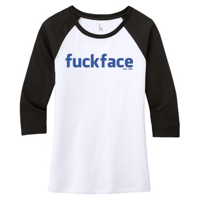 Fuckface Yes You Women's Tri-Blend 3/4-Sleeve Raglan Shirt