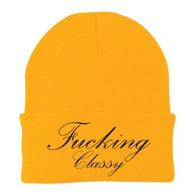 Fucking Classy Knit Cap Winter Beanie