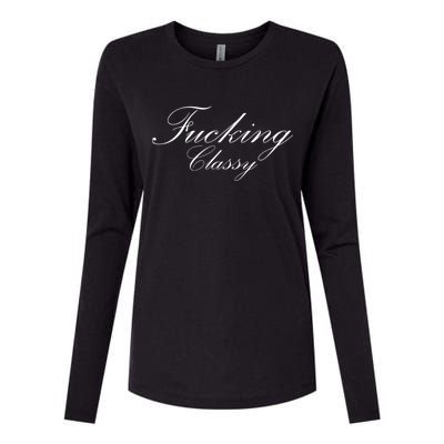 Fucking Classy Womens Cotton Relaxed Long Sleeve T-Shirt