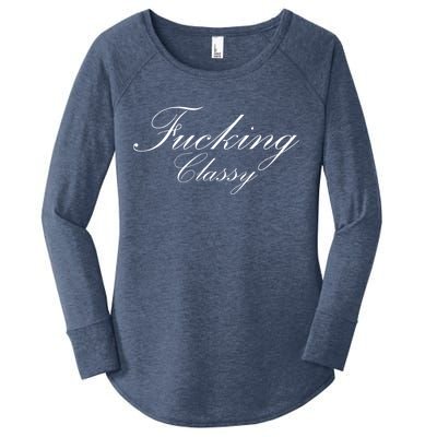 Fucking Classy Women's Perfect Tri Tunic Long Sleeve Shirt