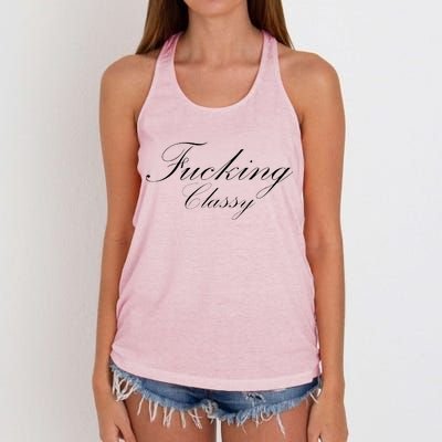 Fucking Classy Women's Knotted Racerback Tank