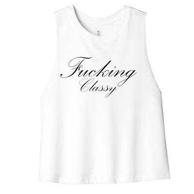 Fucking Classy Women's Racerback Cropped Tank