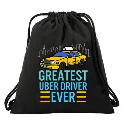 Funny Uber Drivers For Greatest Uber Drawstring Bag