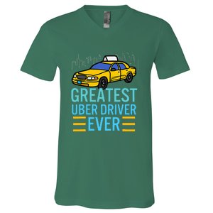 Funny Uber Drivers For Greatest Uber V-Neck T-Shirt