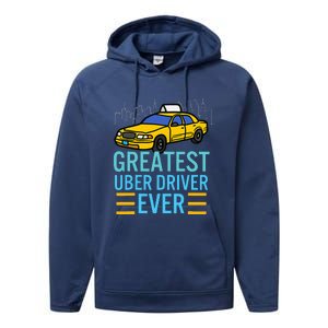 Funny Uber Drivers For Greatest Uber Performance Fleece Hoodie