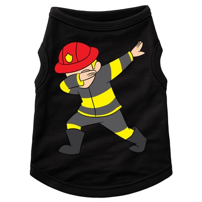 Firefighter Uniform Design Dabbing Dab Gift Doggie Tank