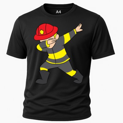 Firefighter Uniform Design Dabbing Dab Gift Performance Shirt