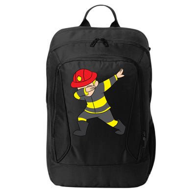 Firefighter Uniform Design Dabbing Dab Gift City Backpack