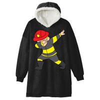 Firefighter Uniform Design Dabbing Dab Gift Hooded Wearable Blanket