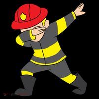 Firefighter Uniform Design Dabbing Dab Gift Mug