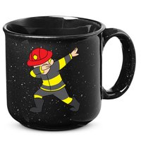 Firefighter Uniform Design Dabbing Dab Gift 15oz Campfire Ceramic Mug