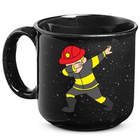 Firefighter Uniform Design Dabbing Dab Gift 15oz Campfire Ceramic Mug