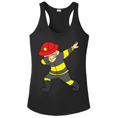 Firefighter Uniform Design Dabbing Dab Gift Ladies PosiCharge Competitor Racerback Tank