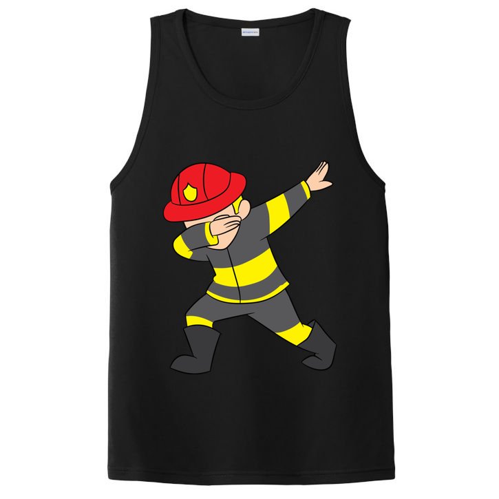 Firefighter Uniform Design Dabbing Dab Gift PosiCharge Competitor Tank