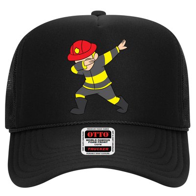 Firefighter Uniform Design Dabbing Dab Gift Trucker Hat