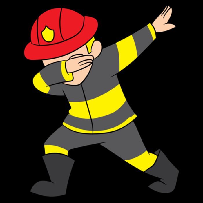 Firefighter Uniform Design Dabbing Dab Gift Women's Crop Top Tee