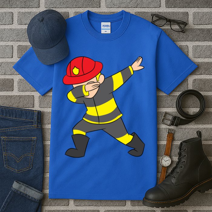Firefighter Uniform Design Dabbing Dab Gift Tall T-Shirt