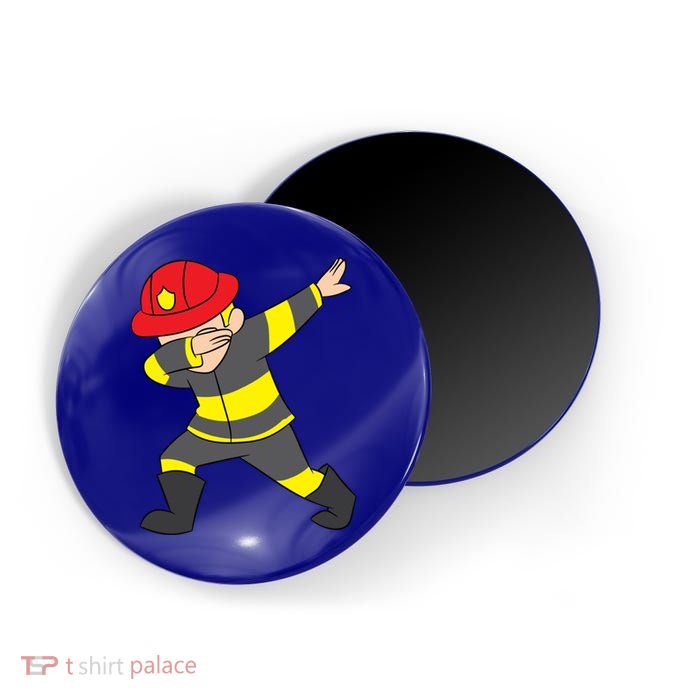 Firefighter Uniform Design Dabbing Dab Gift Magnet
