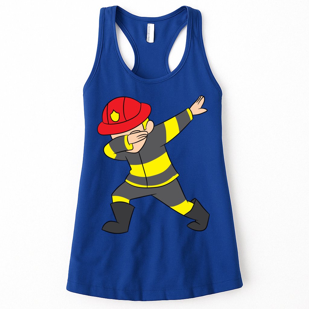 Firefighter Uniform Design Dabbing Dab Gift Womens Tank Top