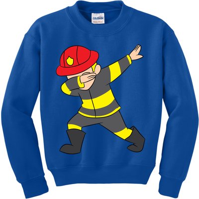 Firefighter Uniform Design Dabbing Dab Gift Kids Sweatshirt
