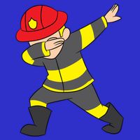 Firefighter Uniform Design Dabbing Dab Gift Full Zip Hoodie