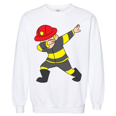 Firefighter Uniform Design Dabbing Dab Gift Garment-Dyed Sweatshirt