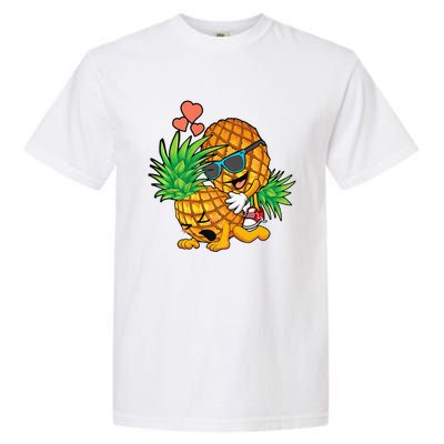 Funny Upside Down Pineapple Swinger Gift For Garment-Dyed Heavyweight T-Shirt