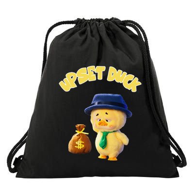 Funny Upset Duck Duck Lover Merry Christmas Drawstring Bag