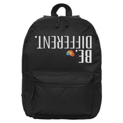 Funny Upside Down Be Different 16 in Basic Backpack