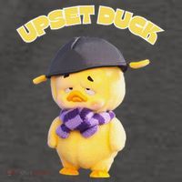 Funny Upset Duck With Hat Duck Lover Merry Christmas Vector Backpack