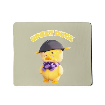 Funny Upset Duck With Hat Duck Lover Merry Christmas Mousepad