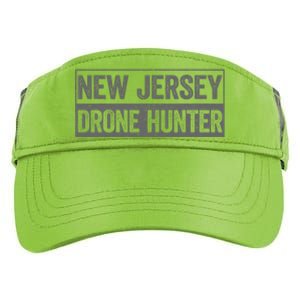 Funny Ufo Drone Humor New Jersey Drone Hunter Adult Drive Performance Visor