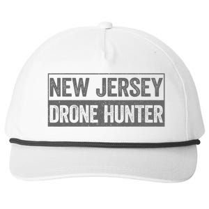 Funny Ufo Drone Humor New Jersey Drone Hunter Snapback Five-Panel Rope Hat