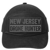 Funny Ufo Drone Humor New Jersey Drone Hunter 7-Panel Snapback Hat