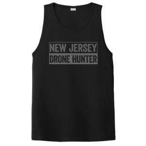 Funny Ufo Drone Humor New Jersey Drone Hunter PosiCharge Competitor Tank