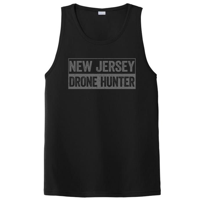 Funny Ufo Drone Humor New Jersey Drone Hunter PosiCharge Competitor Tank