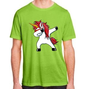 Funny Unicorn Dad Gift Xmas Funny Gift Dad Dabbing Unicorn Gift Adult ChromaSoft Performance T-Shirt