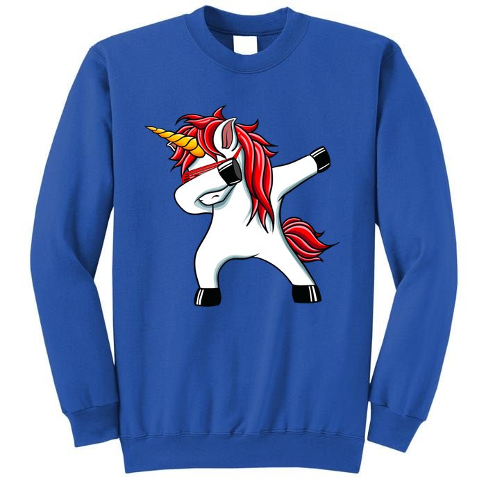 Funny Unicorn Dad Gift Xmas Funny Gift Dad Dabbing Unicorn Gift Sweatshirt