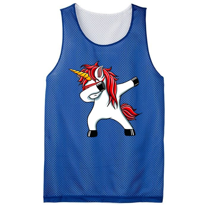 Funny Unicorn Dad Gift Xmas Funny Gift Dad Dabbing Unicorn Gift Mesh Reversible Basketball Jersey Tank