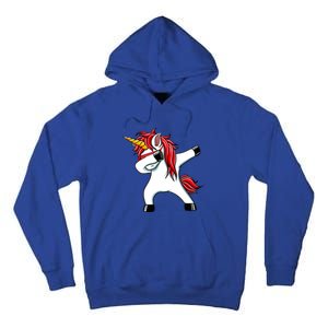 Funny Unicorn Dad Gift Xmas Funny Gift Dad Dabbing Unicorn Gift Tall Hoodie