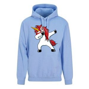 Funny Unicorn Dad Gift Xmas Funny Gift Dad Dabbing Unicorn Gift Unisex Surf Hoodie