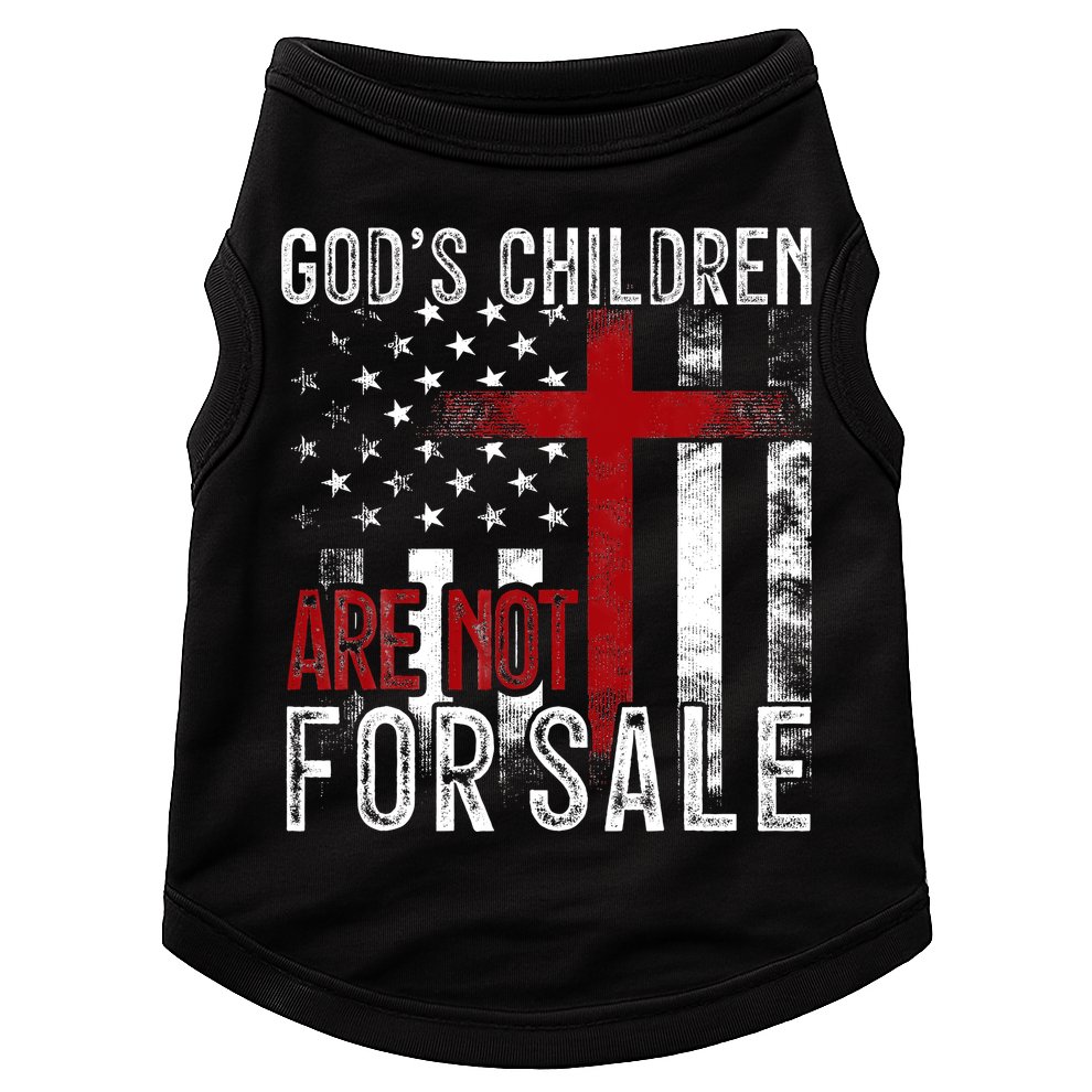 Gods Children Are Not For Sale Funny Political  Doggie Tank