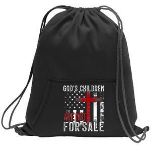 Gods Children Are Not For Sale Funny Political  Sweatshirt Cinch Pack Bag