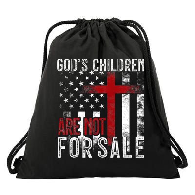 Gods Children Are Not For Sale Funny Political  Drawstring Bag