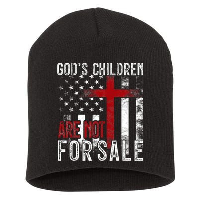 Gods Children Are Not For Sale Funny Political  Short Acrylic Beanie