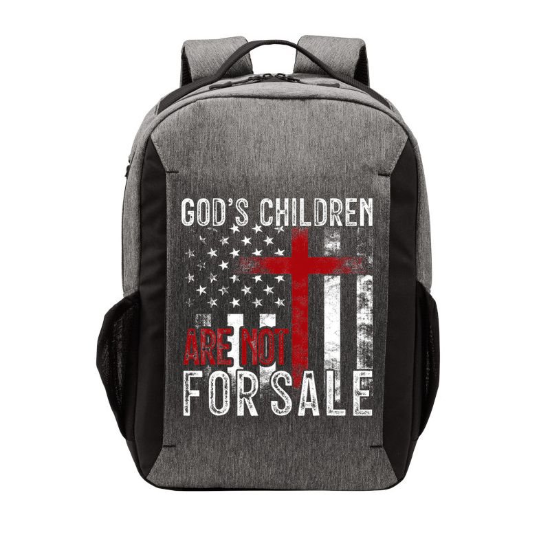 Gods Children Are Not For Sale Funny Political  Vector Backpack