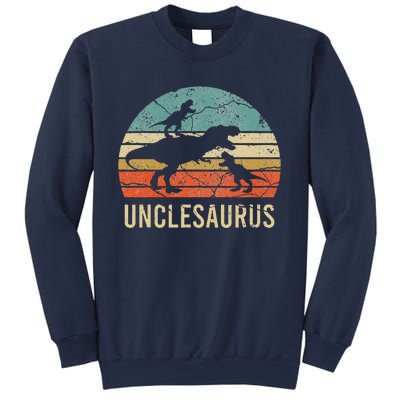 Funny Uncle Dinosaur Daddy Dad Gift 2 Two Unclesaurus Sweatshirt