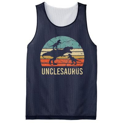 Funny Uncle Dinosaur Daddy Dad Gift 2 Two Unclesaurus Mesh Reversible Basketball Jersey Tank