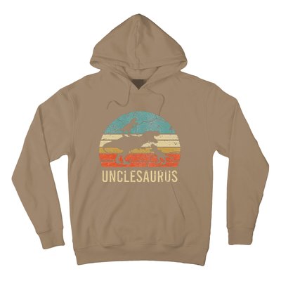 Funny Uncle Dinosaur Daddy Dad Gift 2 Two Unclesaurus Hoodie